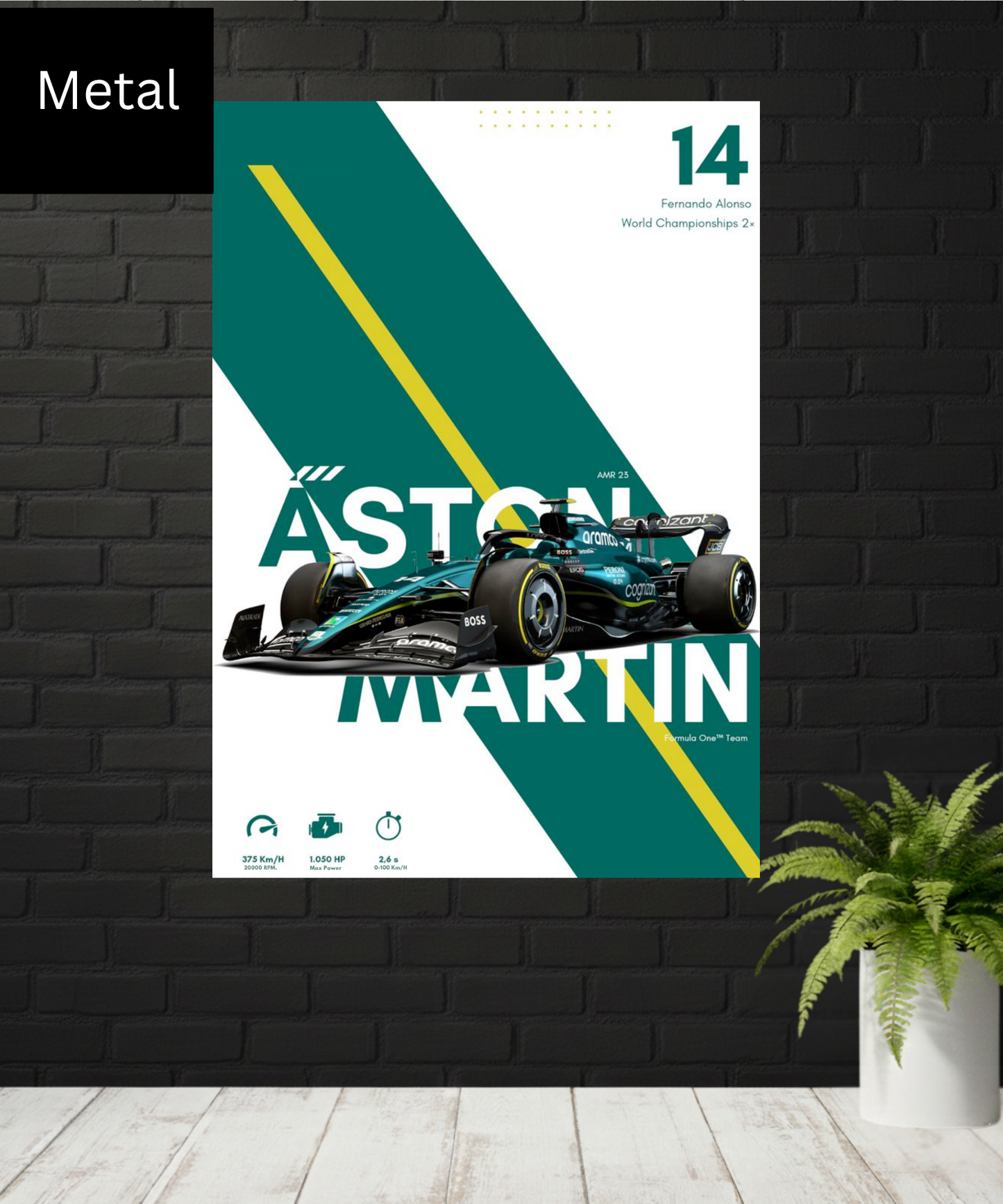 Aston Martin|Fernando Alonso|Metal
