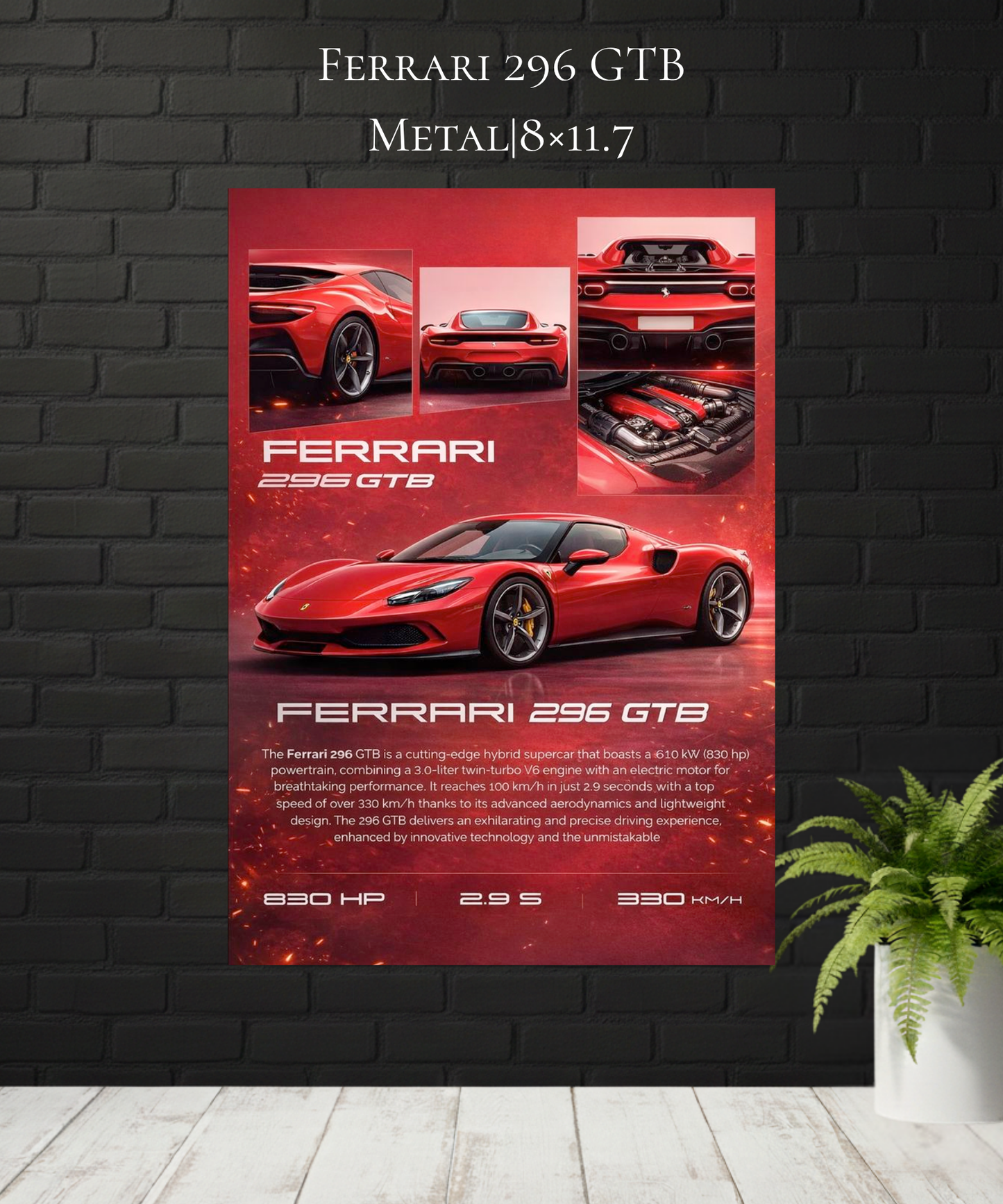 Ferrari 296|GTB|Metal
