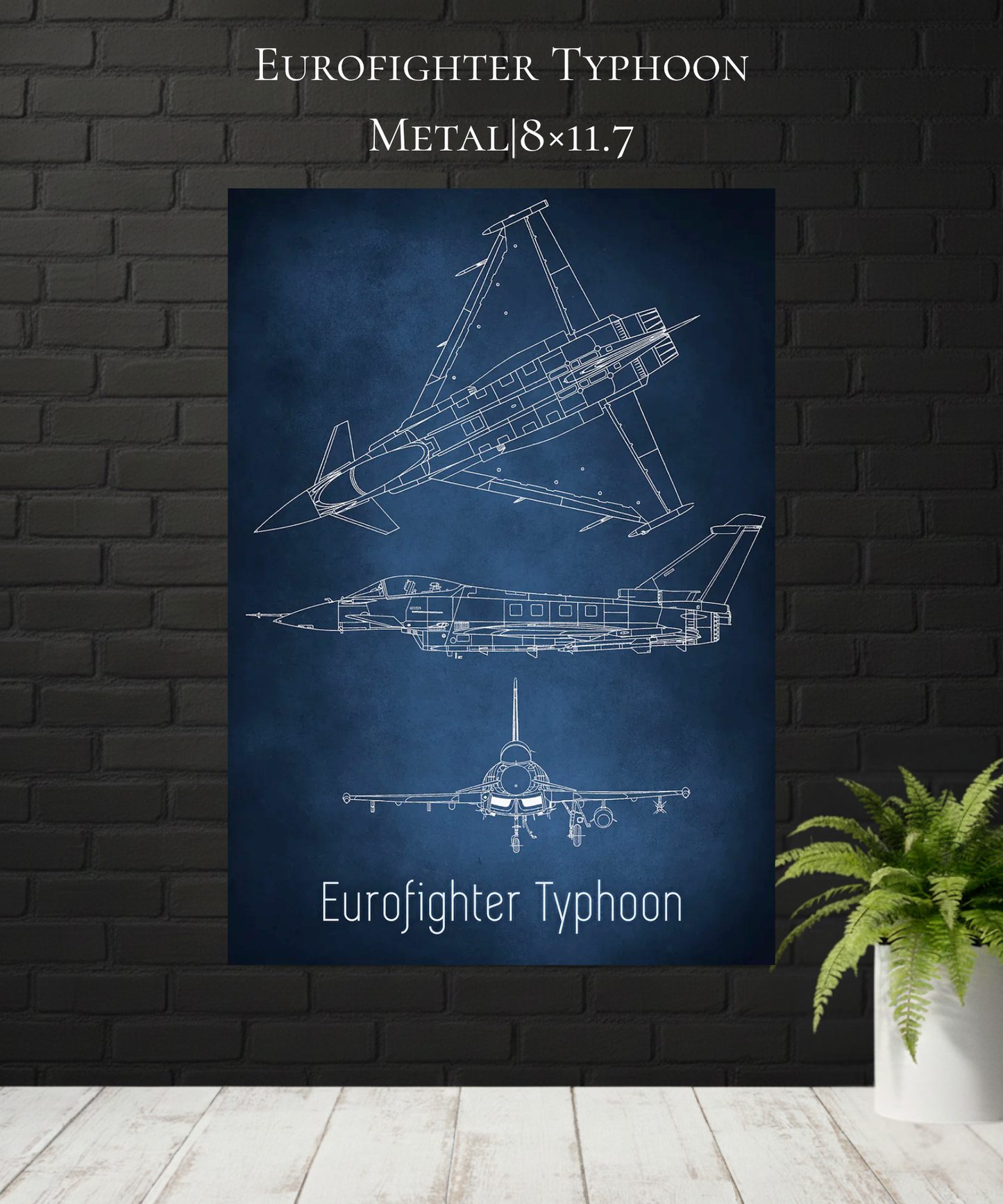 Eurofighter Typhoon x Blueprint|Metal