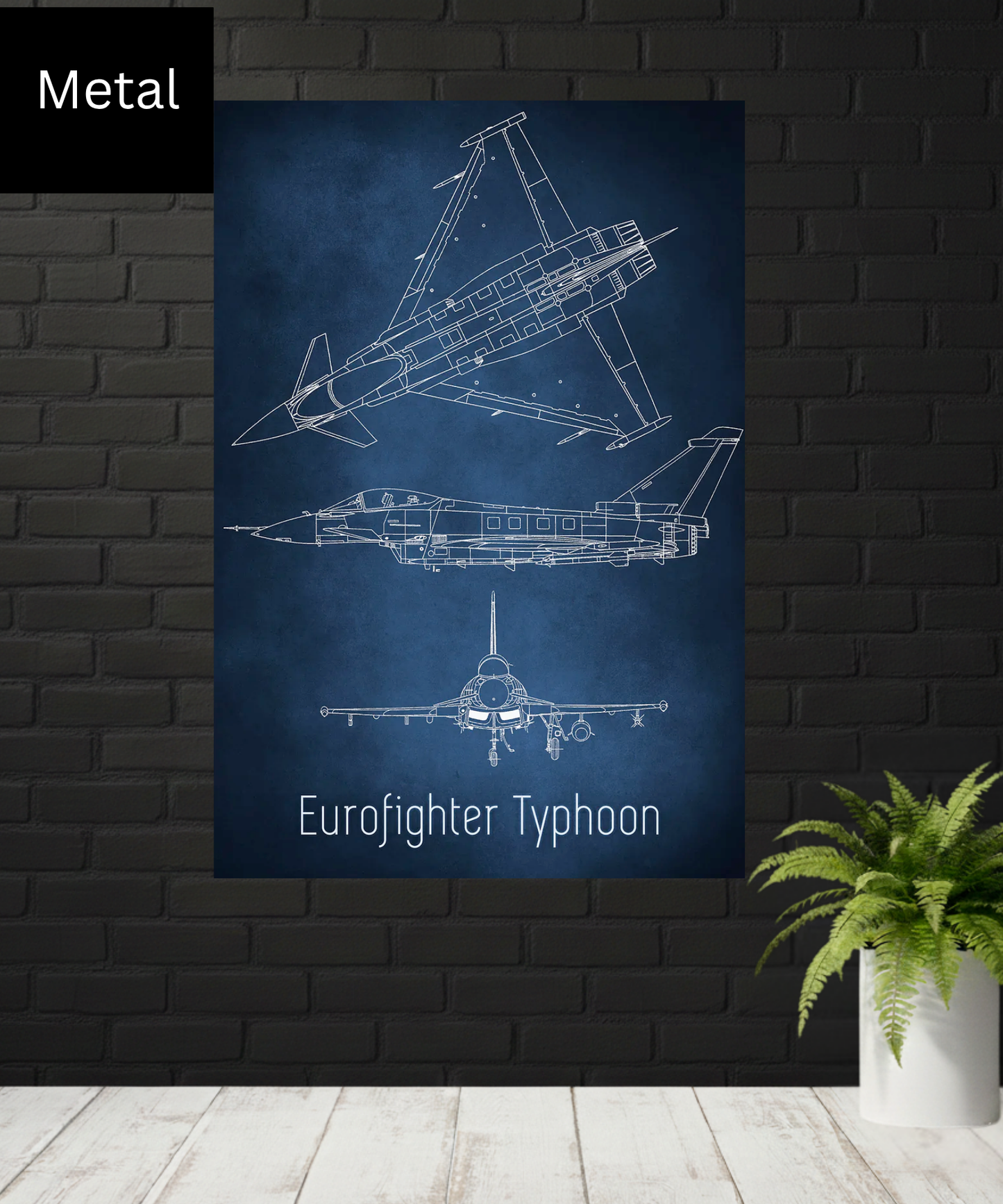 Eurofighter Typhoon x Blueprint|Metal