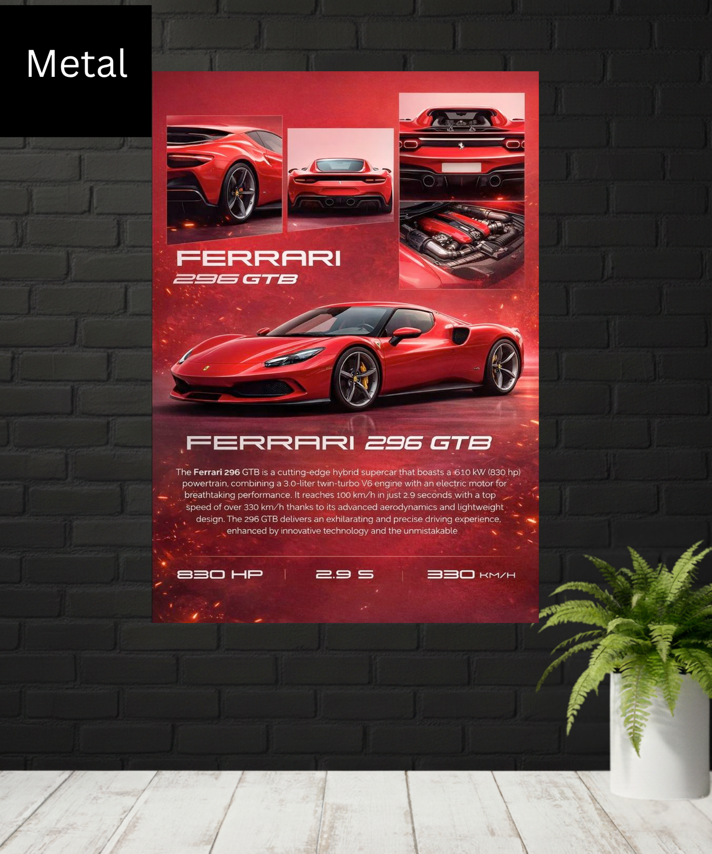 Ferrari 296|GTB|Metal