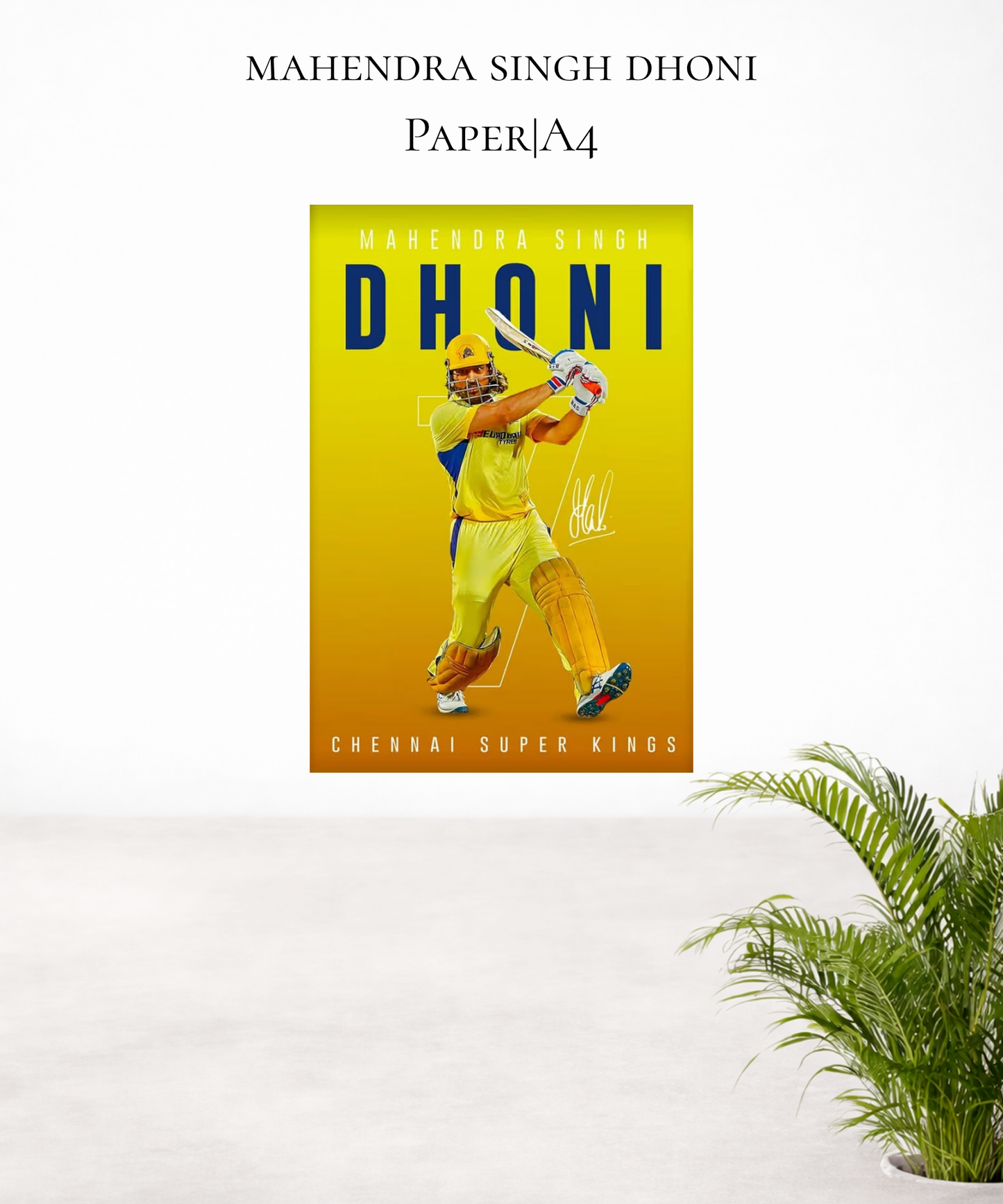 MS Dhoni|#1|A4